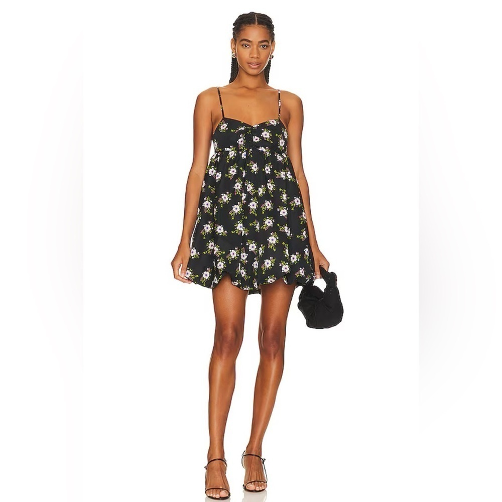 NEW WITH TAGS Free People In a Bubble Mini Dress ~ Black ~ Small